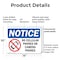 Signmission No Cellular Phones Or Camera Phones, 14 in W x Rectangle, Plastic OS-2PACK-NS-P-1014-L-14434 - alternate 2